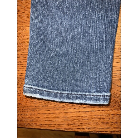 Athleta Size 10T Sculptek Skinny Whiskered Jeans Women's Blue Stretch Denim - Picture 9 of 11